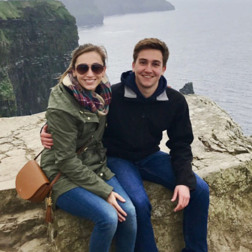 Sam and Garrett at the Cliffs of Moher