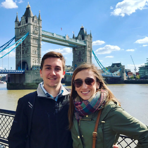 Sam and Garrett in London