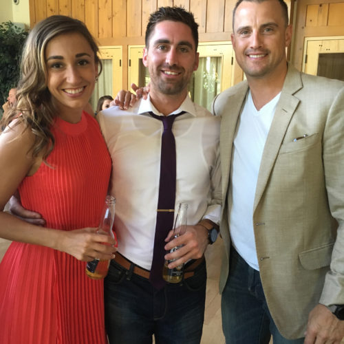 Sam, Sam & Pat at Margaret & Tyler's wedding, 2017