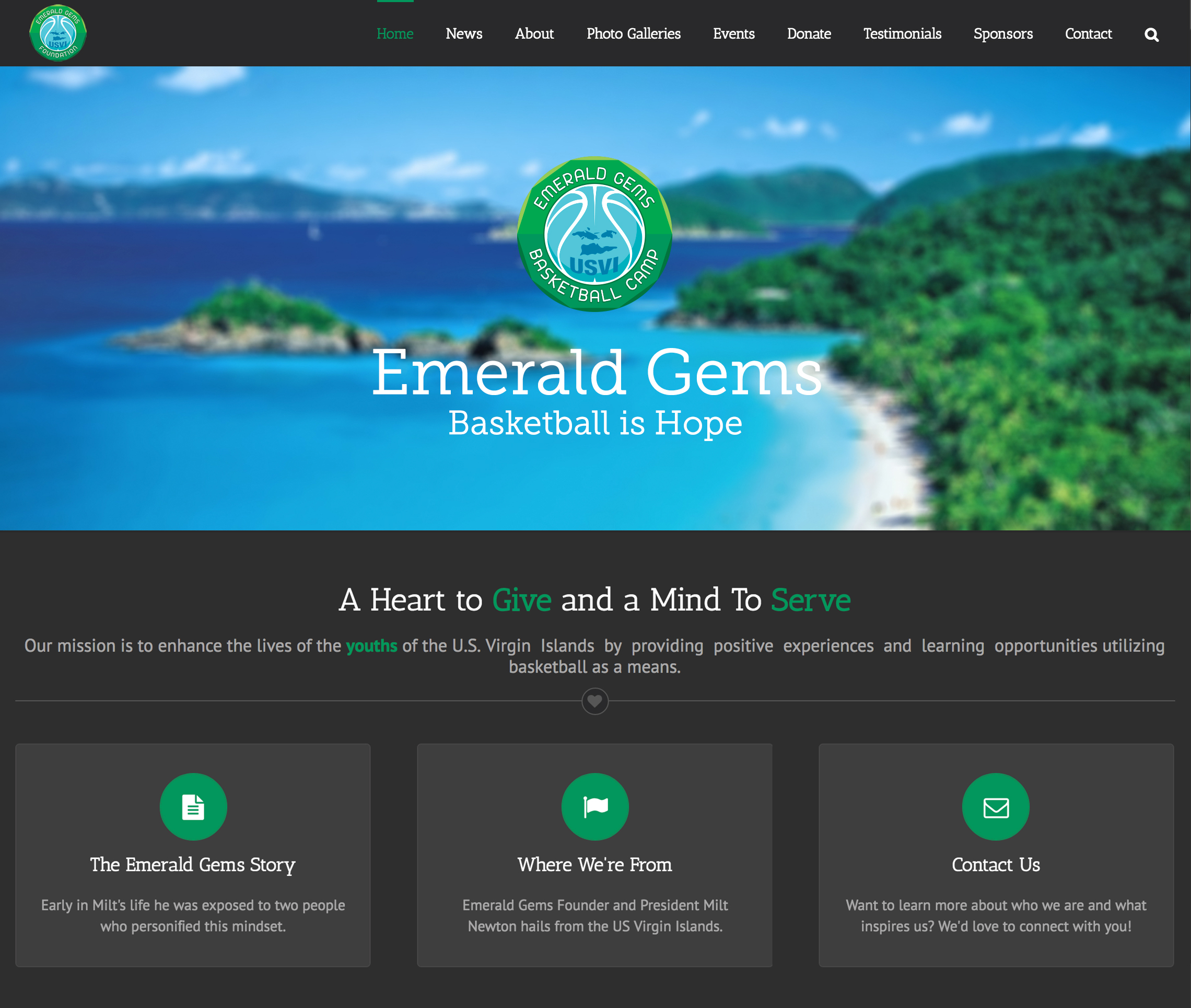 Emerald Gems, Hero Slider, Desktop