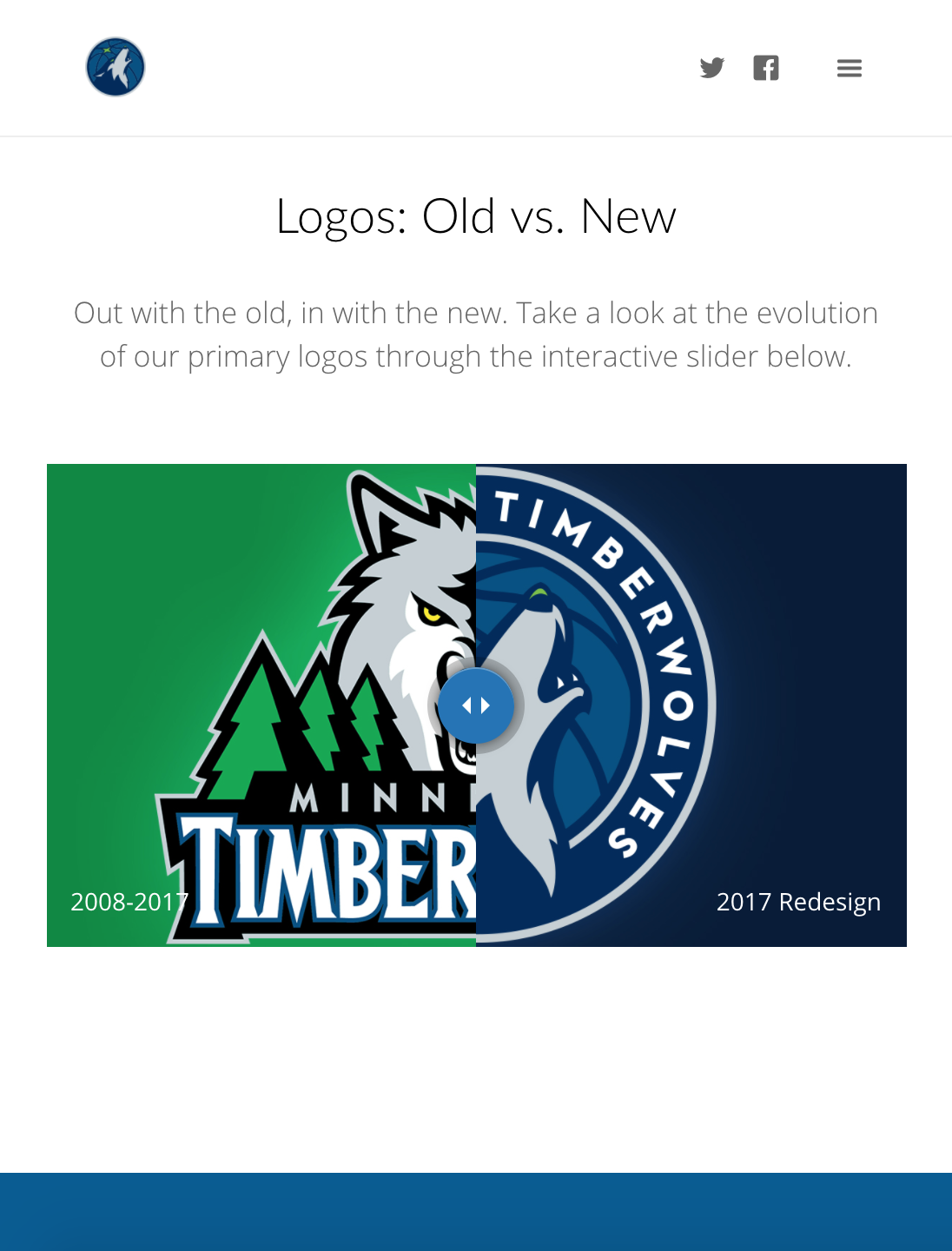 Timberwolves New Logo Unveil, Logo Comparison, Mobile